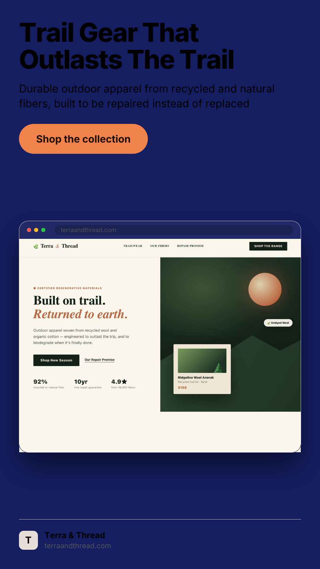 Ad generated from terraandthread.com